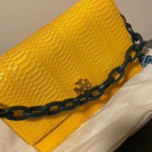 Tory Burch snakeskin bag